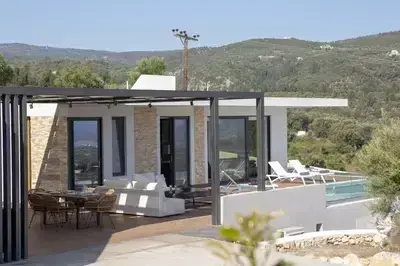 Elegant Greek Island Villa with Pool