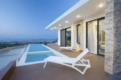 Elegant Greek Island Villa with Pool