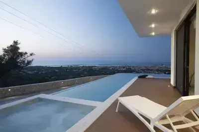 Elegant Greek Island Villa with Pool
