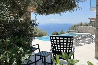 Luxury Ponti Hill – Sea View Villa with Private Pool in Vassiliki