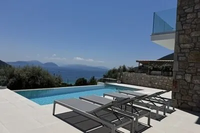 Luxury Ponti Hill – Sea View Villa with Private Pool in Vassiliki