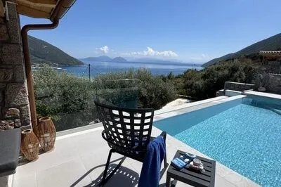Luxury Ponti Hill – Sea View Villa with Private Pool in Vassiliki