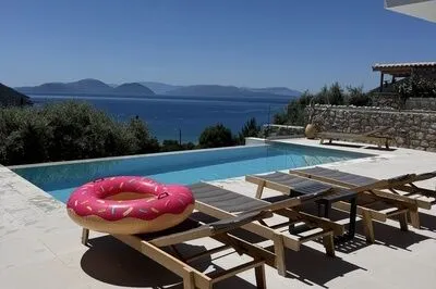 Luxury Ponti Hill – Sea View Villa with Private Pool in Vassiliki