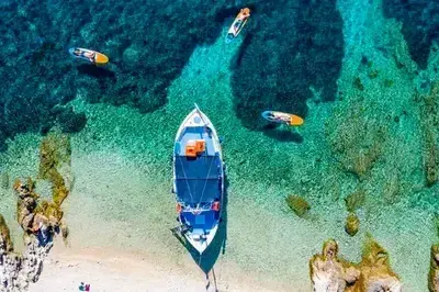 SUP to discover eastern coast of Lefkada