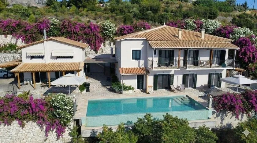 Large accommodation for up to 29 people with stunning sunsets in Kalamitsi Main photo of the rental